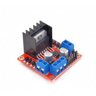 Dual Channel Red - L298N H-Bridge Motor Driver