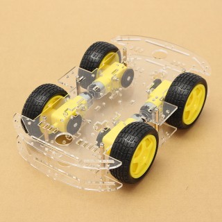 2mm Transparent - 4WD Smart Car Acrylic Chassis