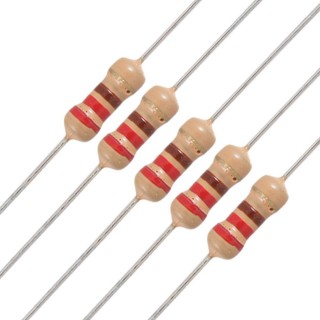 220 Ohm 1/4 Watt Resistor Pack of 40 Pieces
