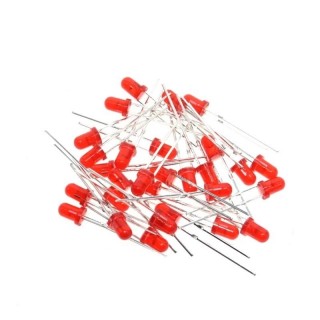 3mm Red - Single LED Pack of 20 Pieces