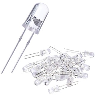 3mm White - Single LED Pack of 20 Pieces