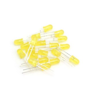 5mm Yellow - Single LED Pack of 20 Pieces