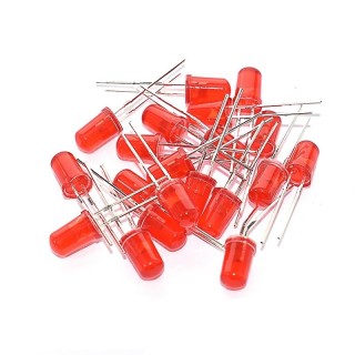 5mm Red - Single LED Pack of 20 Pieces