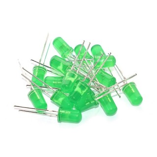 5mm Green - Single LED Pack of 20 Pieces