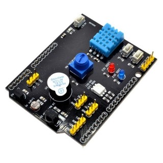 9-in-1 Black - HY-M302 Sensor Shield for Arduino Prototyping Boards