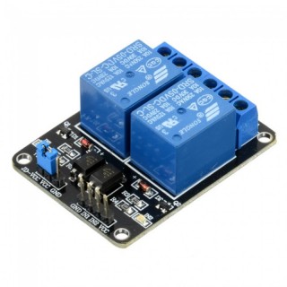 5v Black - 2 Channels Relay Shield