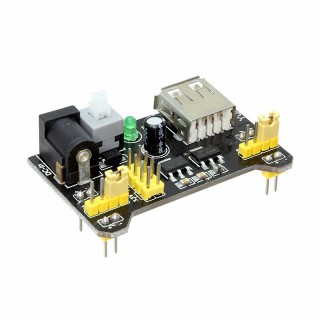 Black - MB-102 Breadboard Power Supply Module