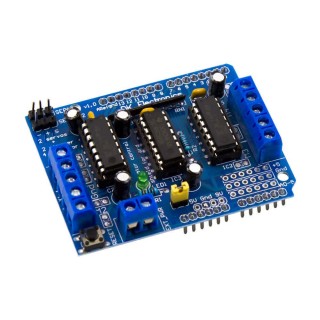 4 Channel Blue - L293D H-Bridge Motor Driver Shield