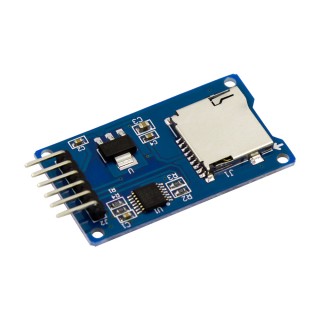Blue - SPI Header Micro SD Card Shield