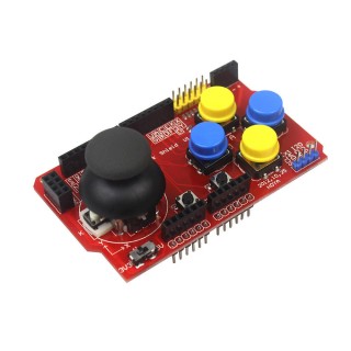 v1.A Red - Joystick Shield  for Arduino Prototyping Boards
