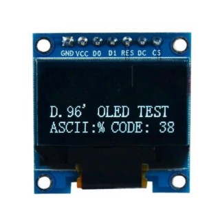 0.96 Inch SPI OLED Display - White