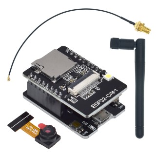 ESP32-CAM Set - Includes Programmer and 2.4GHz Antenna