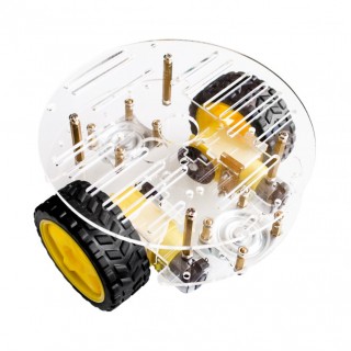 2WD Transparent - Round Smart Car Robot Chassis Kit