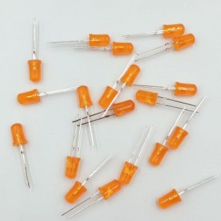 5mm Orange - Single LED Pack of 20 Pieces