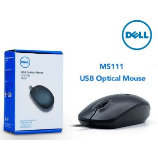 Dell USB Optical Black Mouse - MS111