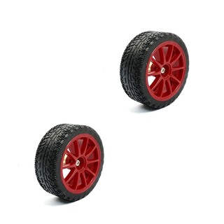 65mm Red - Chase TPE Plastic Wheel Set of 2 Pieces