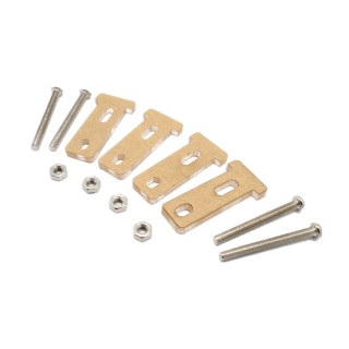 T-Shaped - TT Geared Motor Fixing Bracket Pair with Screws