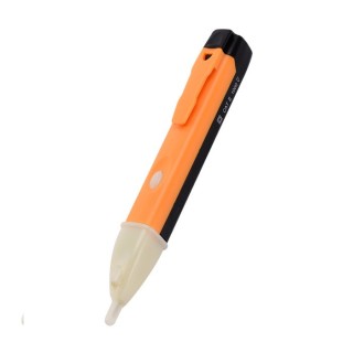 Orange - AC Contactless Voltage Testing Pen with Flash Buzzer