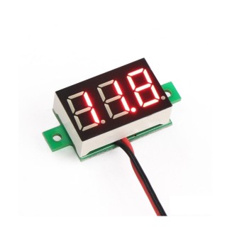 0.36 Inch Red - 3~30V DC Two-Wire Voltmeter