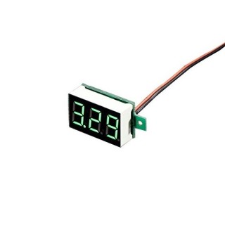 0.36 Inch Green - 3~30V DC Two-Wire Voltmeter