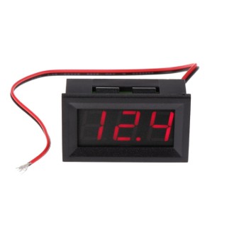 0.56 Inch Red - 5~120V DC Two-Wire Voltmeter