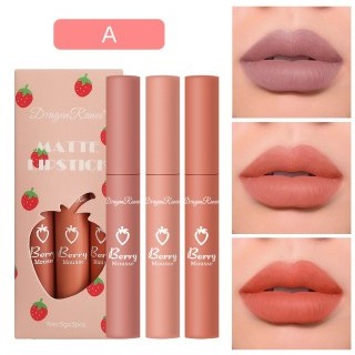 Box A - Strawberry Velvet Matte Soft Fog Lip Gloss