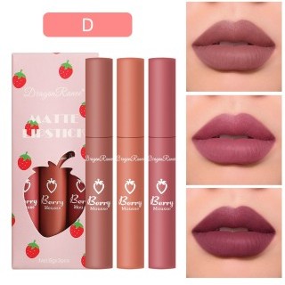 Box D - Strawberry Velvet Matte Soft Fog Lip Gloss