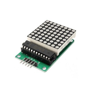 Red 8x8 - Dot Matrix Display Shield with DIP MAX7219