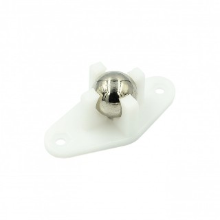 W420 White - Diamond Caster with Metal Ball