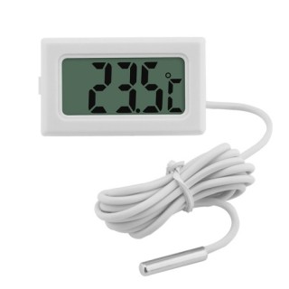 1M White - Digital Thermometer with Stainless Steel Sensor Probe
