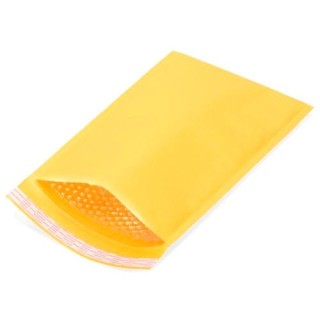 18x23cm Yellow - Self Sealing Kraft Paper Bubble Mailer