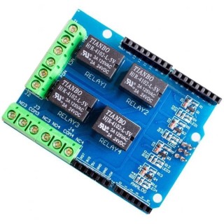 4 Channels - Stackable 5v Relay Sheild for Arduino UNO
