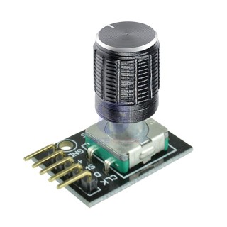 KY-040 with Knob - EC11 D-Shaft Rotary Encoder Shield