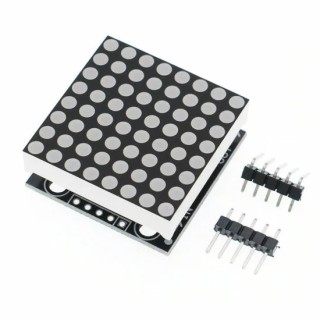 8x8 LEDs Blue - Dot Matrix Display Shield with SMD MAX7219