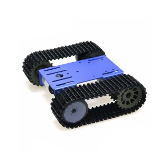 Blue TP101 - Dual 12V Motorised Tracked Robot Tank Chassis
