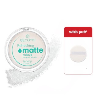 Refreshing - Gecomo Matte Makeup Compact Powder with Puff