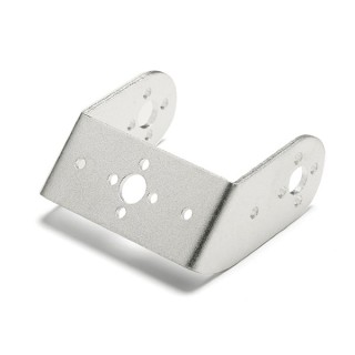 Oblique U Silver - Robotic Arm Servo Bracket