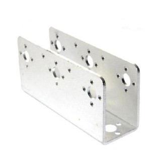Large U Beam Silver - Single Axis Robotic Arm Servo Bracket