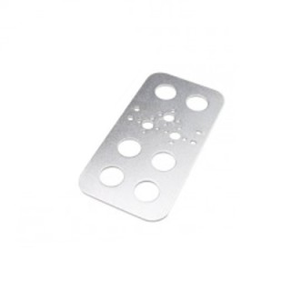 Foot Plate Silver - Robotic Arm Servo Bracket