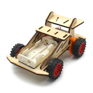 NS Racing Car &ndash; STEAM DIY Wooden Robot
