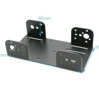 TP101 Black - Robot Metal Chassis Top Plate