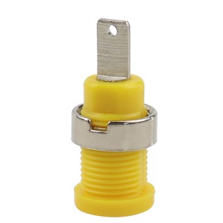 4mm Yellow - Panel Mount Banana Socket