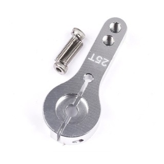 Single Arm Silver - 25T Aluminum Servo Horn