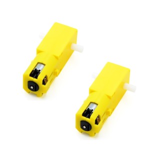 1:48 Yellow - Full Case Dual Axis Plastic TT Motor of 2 Pieces