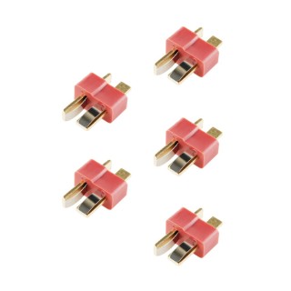 Male 5 Pieces T Plug - DC Power Connector