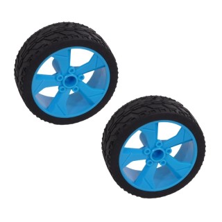 65mm Blue - Elite TPE Plastic Wheel Set of 2 Pieces