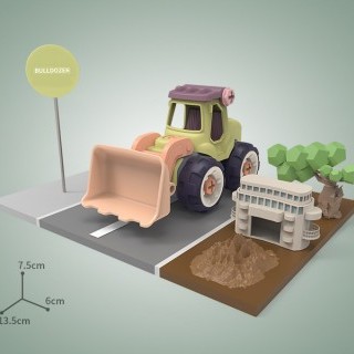 Bulldozer - C001 Removable Assembly Engineering Vehicle
