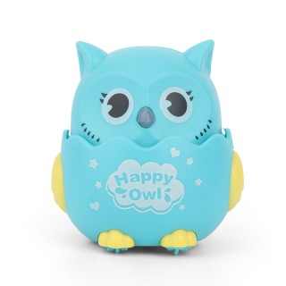 Blue Baby Owl - P001 Inertia Activity Toy