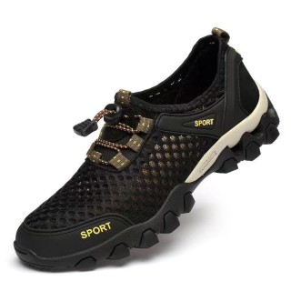 40 Black - Sports Men's Trending Breathable Fabric Shoe