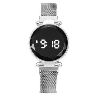 Silver Rose - Women's Casual Digital Round Watch